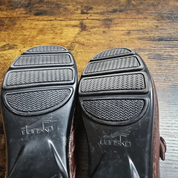 Dansko Brown Leather Mules - Picture 4 of 6